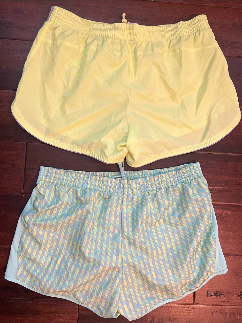 Danskin Now neon Athletic Shorts & Pastel Patterned Running Shorts - Picture 4 of 4